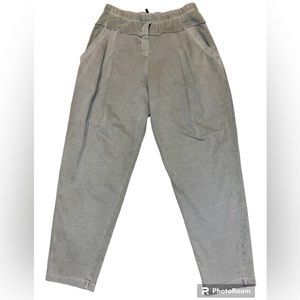 “OSKA” NWOT steal gray, relaxed high waisted sweatpants/ trousers